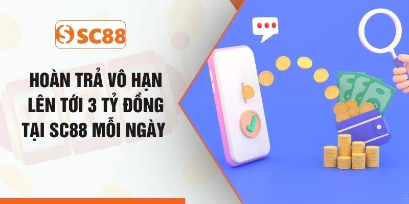 Hoàn Trả Vô Hạn Lên Tới 3 Tỷ Đồng Tại SC88 Mỗi Ngày 